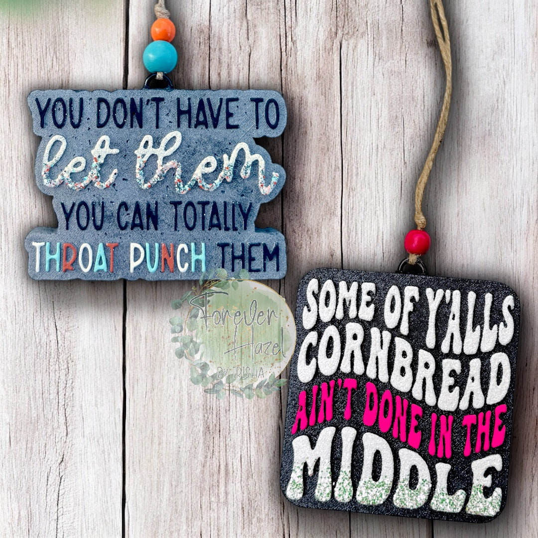 Sassy Freshie: Funny Snarky Aroma Bead Air Fresheners