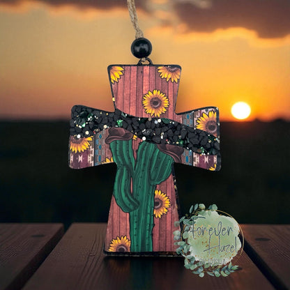 Western Cross Freshies: Religious Aroma Bead Air Freshener