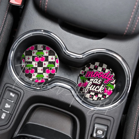 Moody AF Cherries Coaster Set