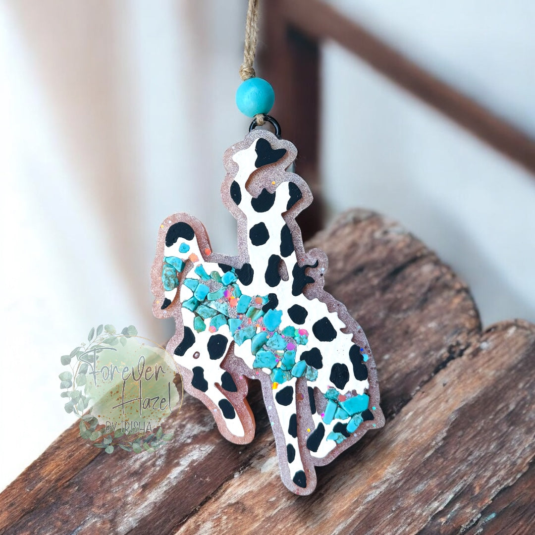 Western Rustic Car Freshie: Western Aroma Bead Air Fresheners