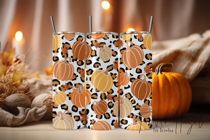Cheetah Pumpkins Tumbler