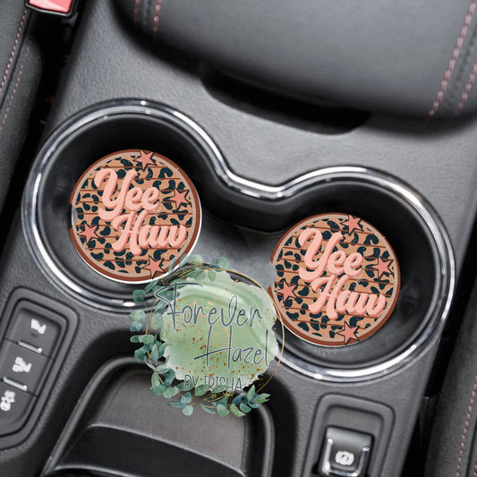 Yee Haw Car Coaster Set