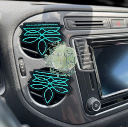 Distressed Western Car Freshies: Aroma Bead Air Freshener