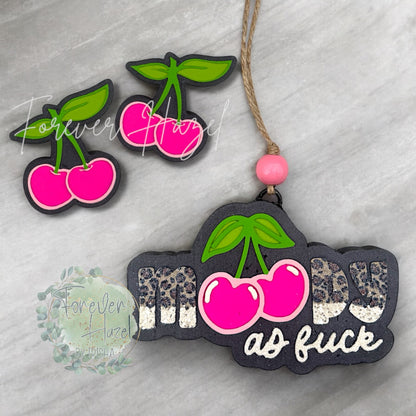 Moody AF Cherries Freshies: Vulgar Aroma Bead Air Fresheners