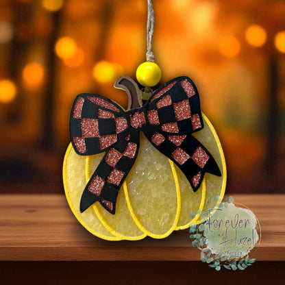 Autumn Pumpkins Freshie: Autumn Aroma Bead Air Freshener