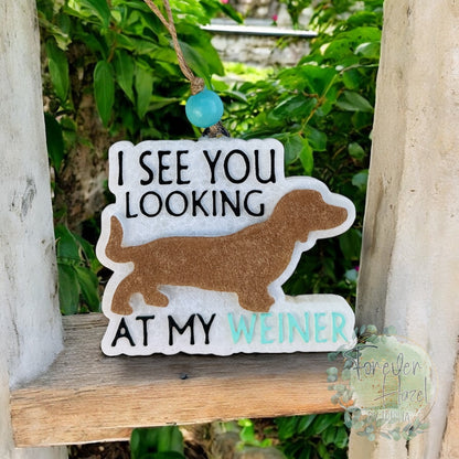 Funny Dachshund Car Freshie: Animal Aroma Bead Air Fresheners