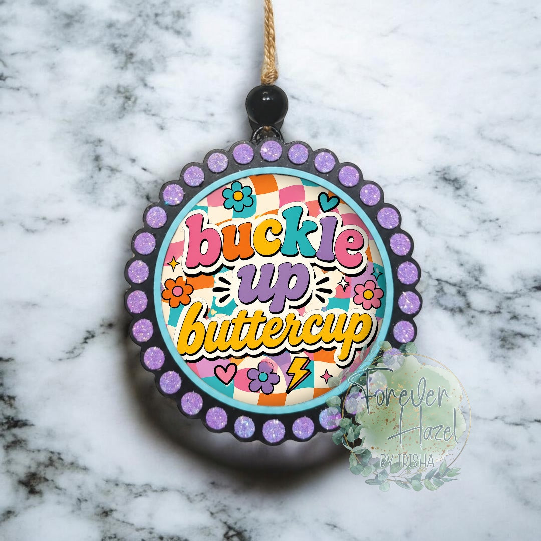 Buckle Up Buttercup Freshie: Aroma Bead Air Freshener