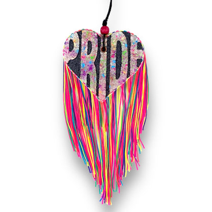 Neon Splatter Pride Heart Freshie