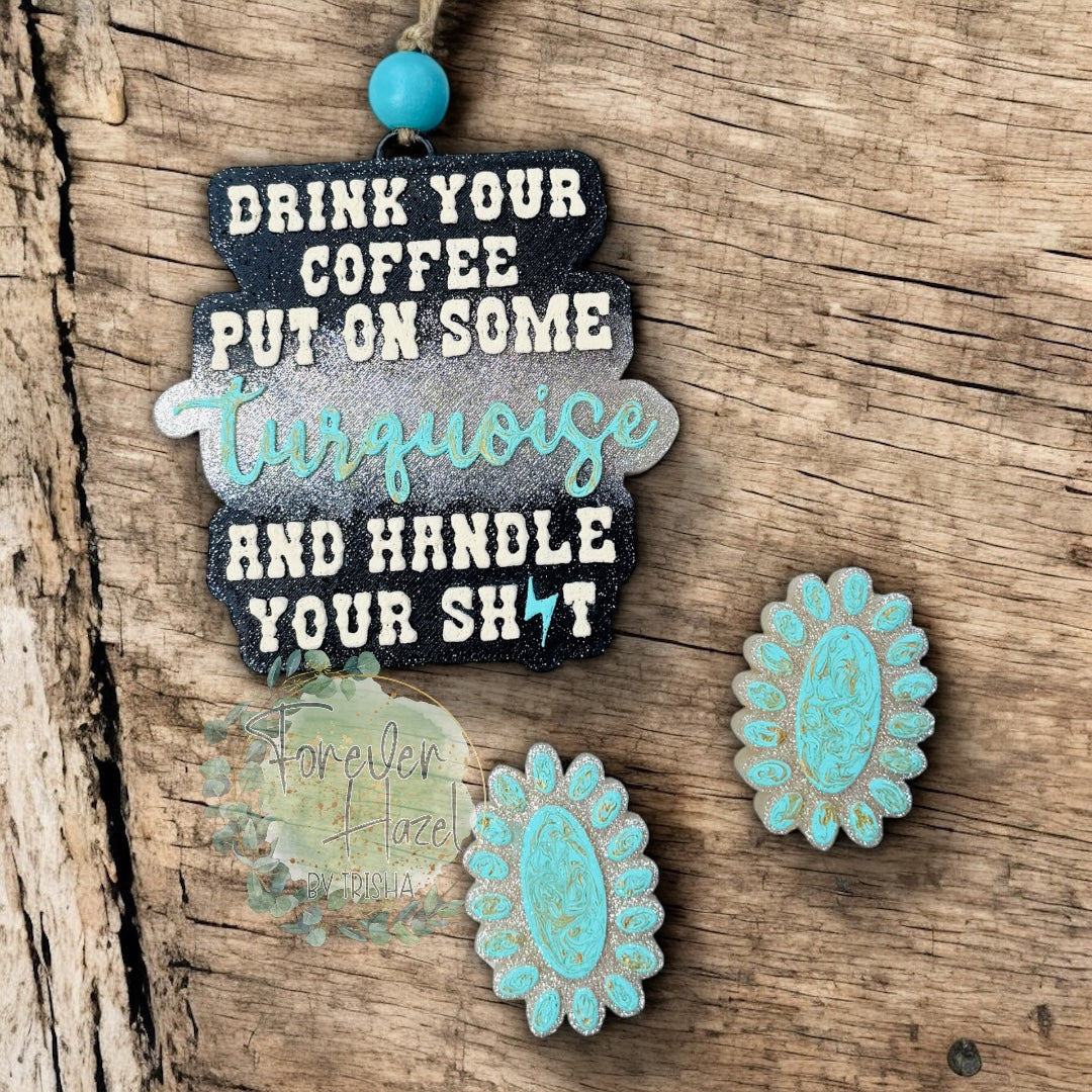 Sassy Western Car Freshie: Western Aroma Bead Air Freshener