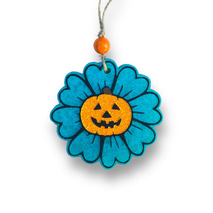 Flower Pumpkin Freshie | Spooky Aroma Bead Air Freshener