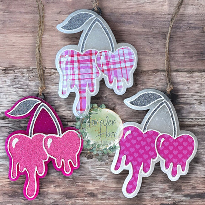 Valentine's Day Drip Cherries Freshies