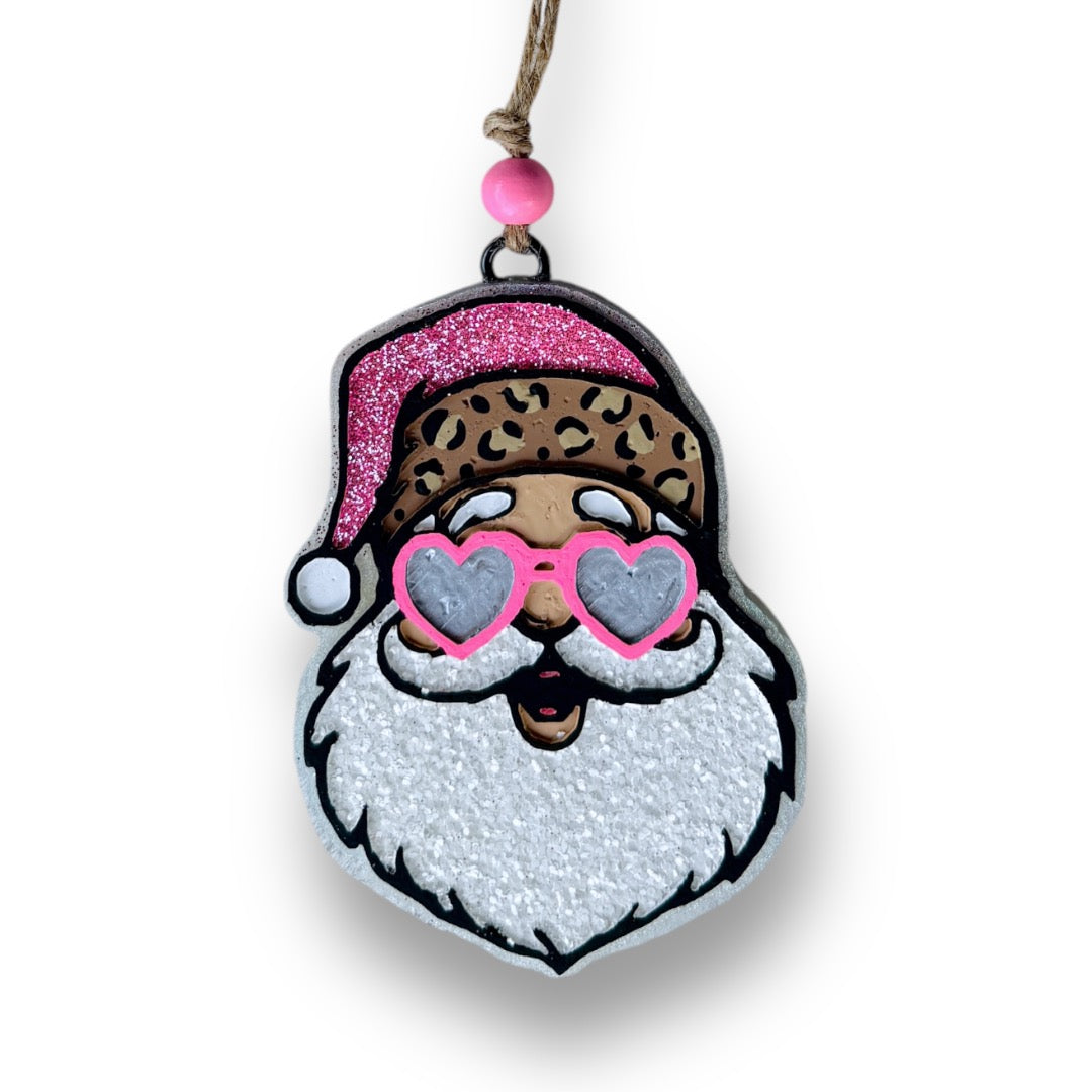 Heart Sunglasses Santa Freshie