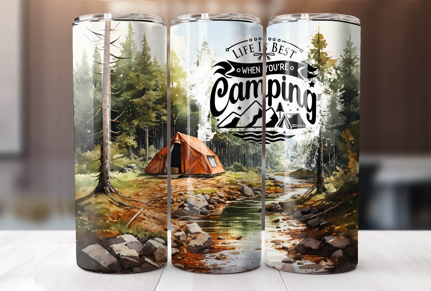 Life Is Best When You're Camping Tumbler