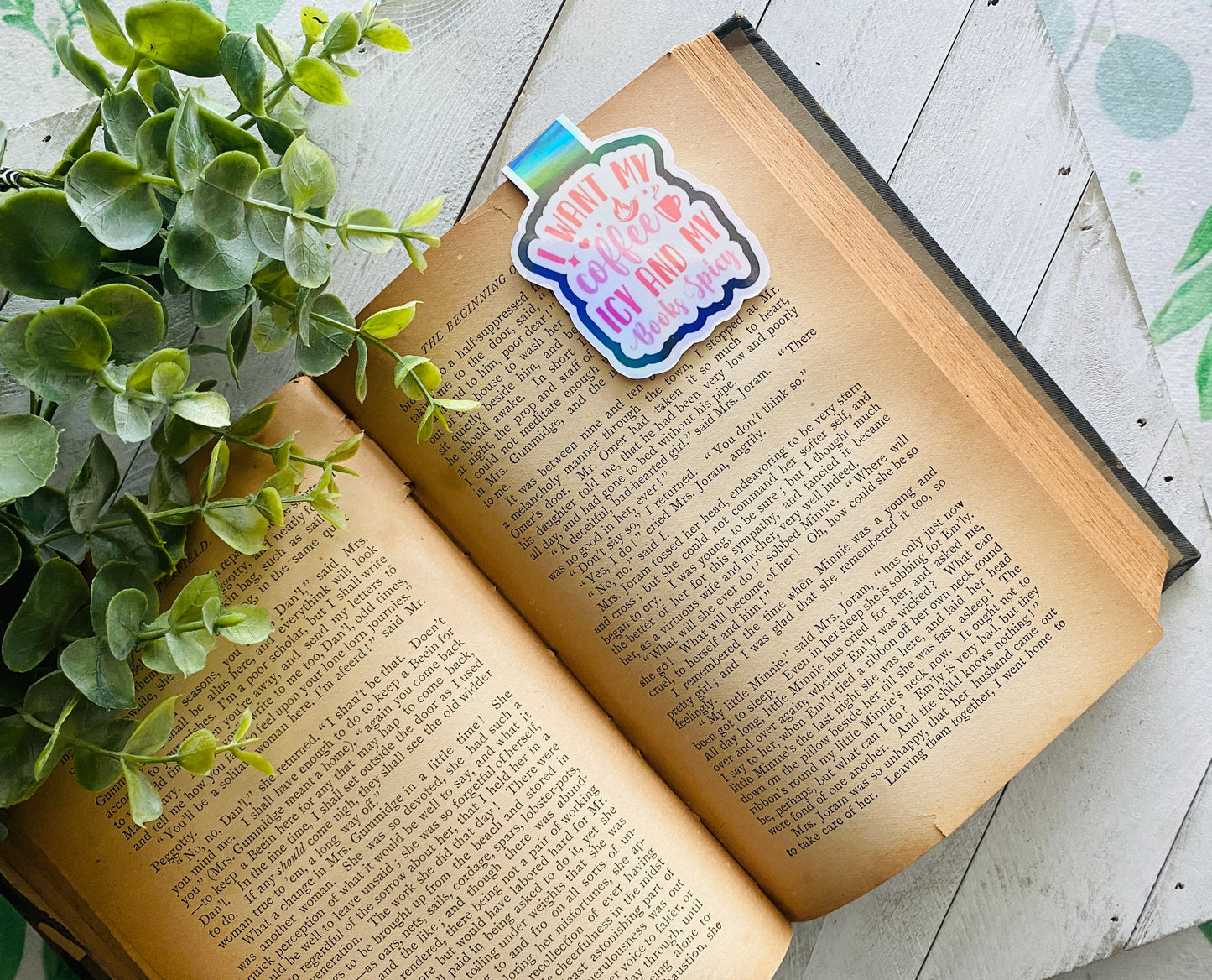 I Want My Coffee Icy and My Books Spicy Magnetic Bookmark