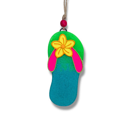 Neon Summer Collection Freshies | Palm Tree Freshie | Flip Flops Freshie | Sunrise Sunburn Sunset Repeat Freshie | Hibiscus Flower Freshie