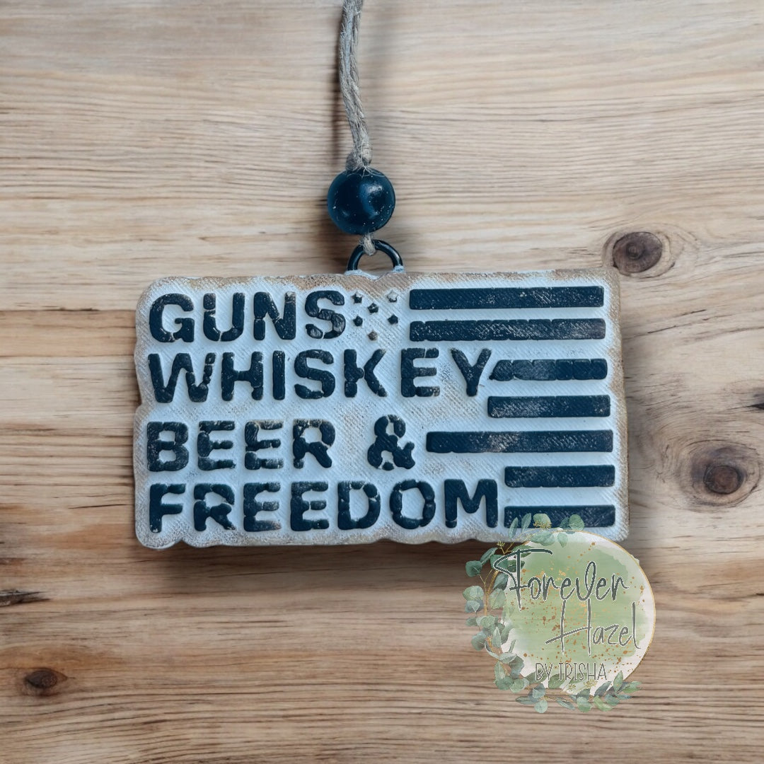 Distressed Western Freshie: Western Aroma Bead Air Fresheners