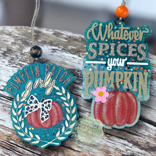 Autumn Pumpkin Freshie | Fall Aroma Bead Air Fresheners