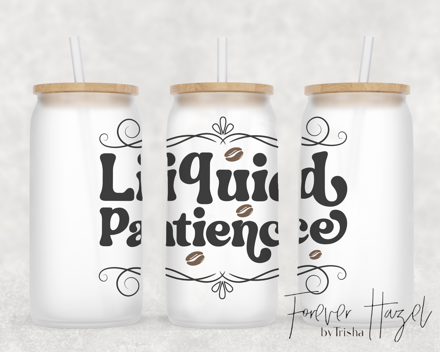 Liquid Patience 16oz Frosted Glass Can