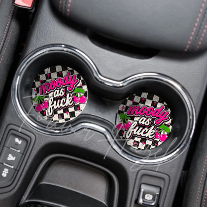 Moody AF Cherries Coaster Set