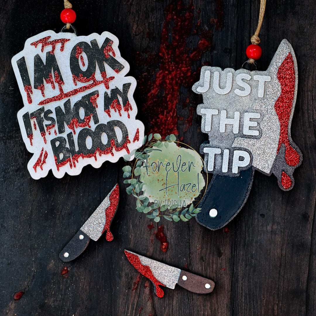 Bloody Crime Freshie | Horror Aroma Bead Air Freshener