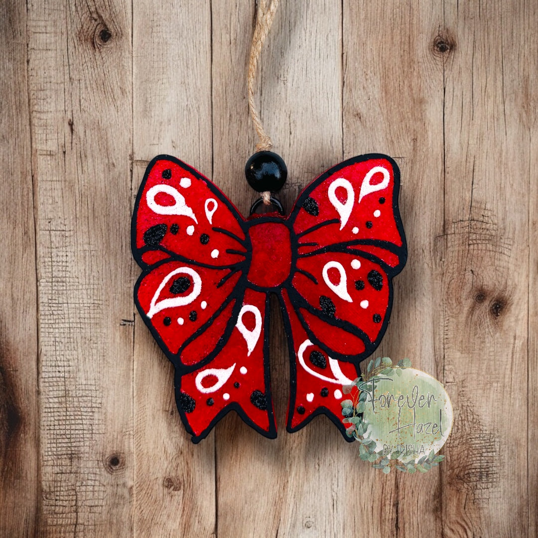 Bandana Bow Freshie: Western Aroma Bead Air Freshener