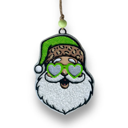 Heart Sunglasses Santa Freshie