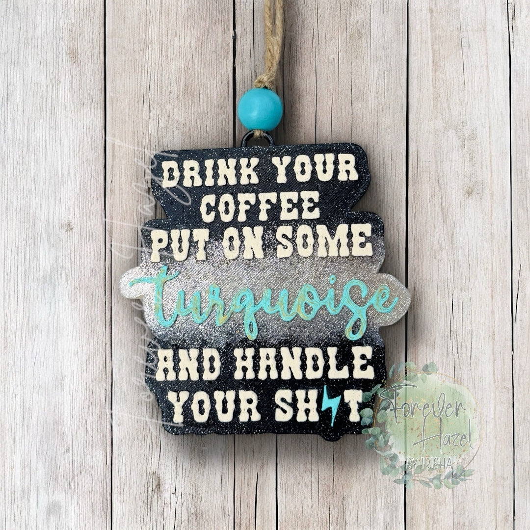 Distressed Western Car Freshies: Aroma Bead Air Freshener