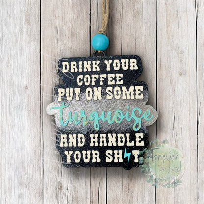 Distressed Western Car Freshies: Aroma Bead Air Freshener