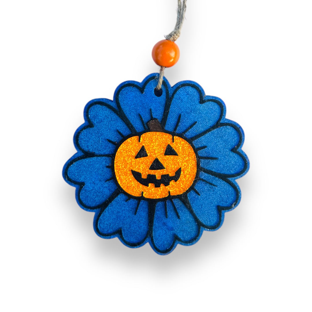 Flower Pumpkin Freshie | Spooky Aroma Bead Air Freshener