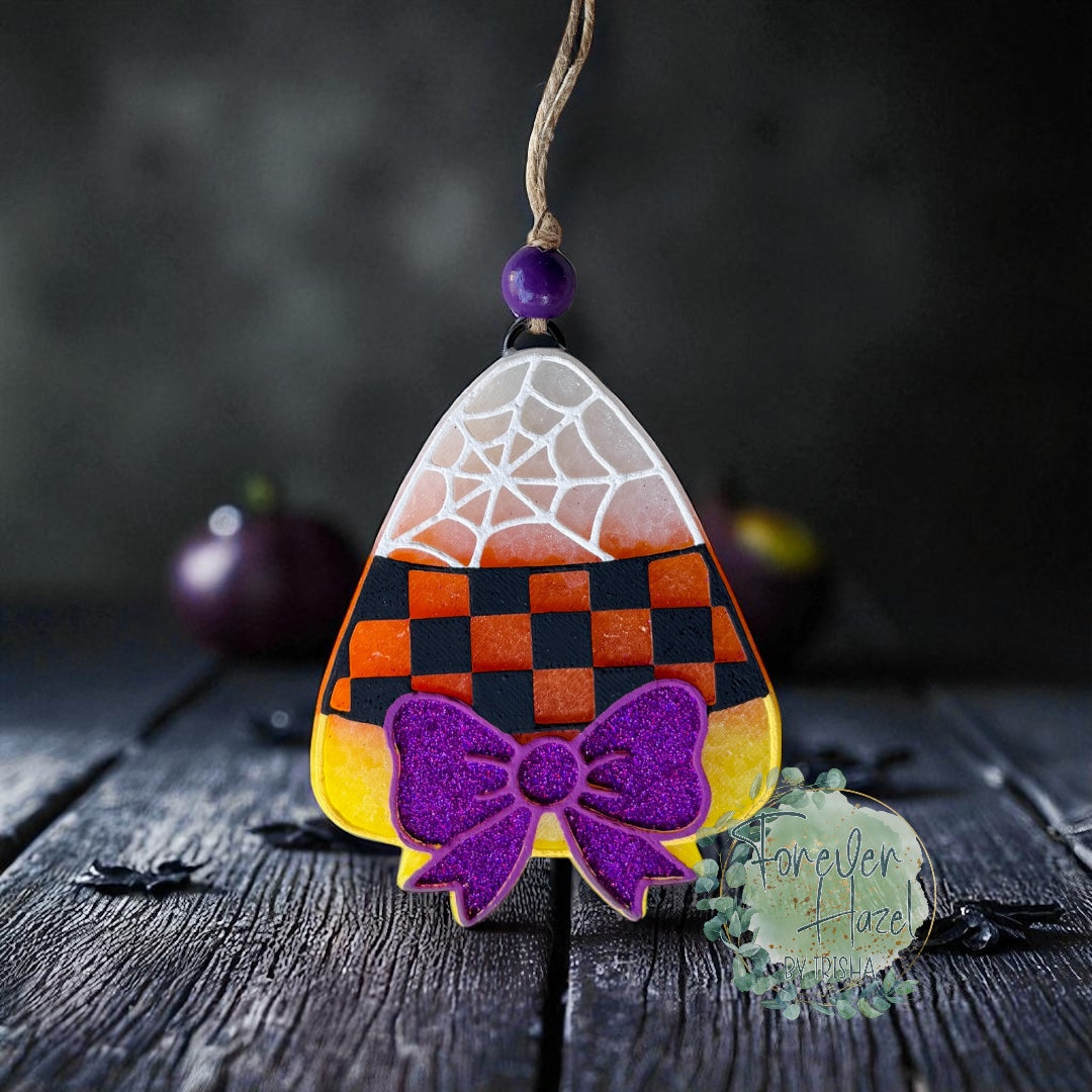 Checkered Halloween Freshies |Spooky Aroma Bead Air Freshener