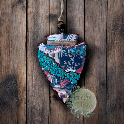 Western Arrowhead Freshie | Cowboy Up Arrowhead Freshie