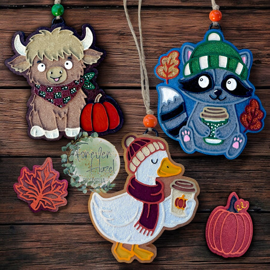Autumn Animal Freshies: Fall Aroma Bead Air Freshener