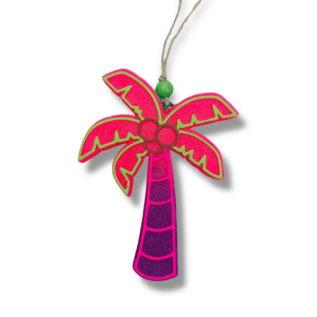 Neon Summer Collection Freshies | Palm Tree Freshie | Flip Flops Freshie | Sunrise Sunburn Sunset Repeat Freshie | Hibiscus Flower Freshie