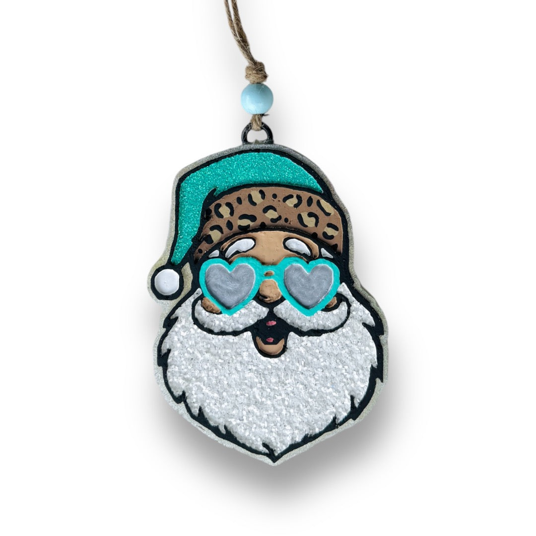 Heart Sunglasses Santa Freshie