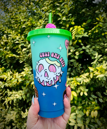 Just One Bite Color Changing Plastic Tumbler