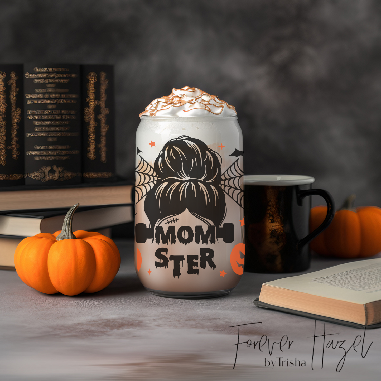 Momster 16oz Frosted Glass Can