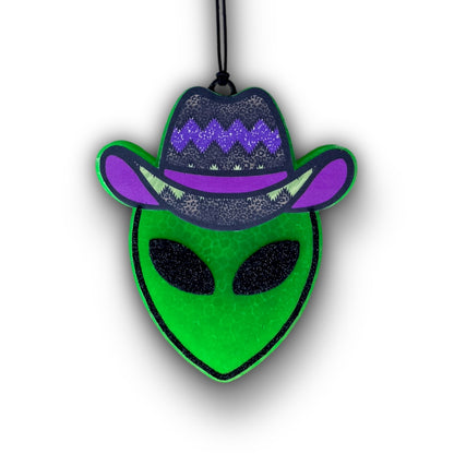 Glow In The Dark Cowboy Alien Freshie