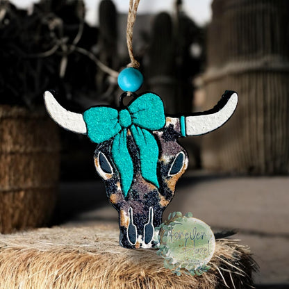 Western Freshie | Skeleton Rocker Chic Freshie | Western Sunflower Freshie | Cow Print Bucking Bronco Freshie | Cow Print Bull Skull Freshie