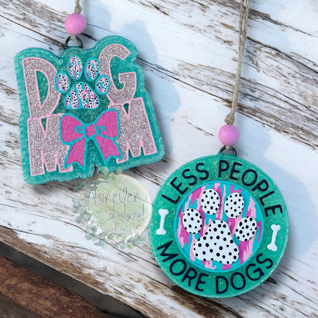 Less People More Dogs Freshie | Dog Mom Freshie