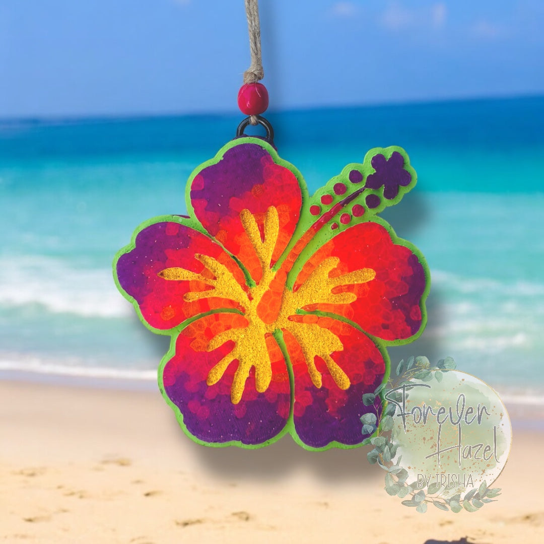 Neon Summer Collection Freshies | Palm Tree Freshie | Flip Flops Freshie | Sunrise Sunburn Sunset Repeat Freshie | Hibiscus Flower Freshie