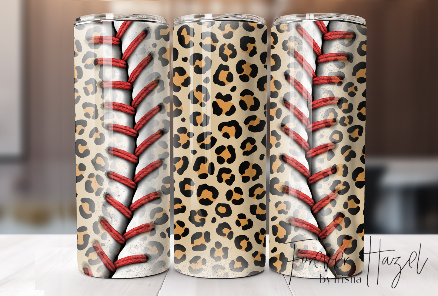 Cheetah Baseball Tumbler