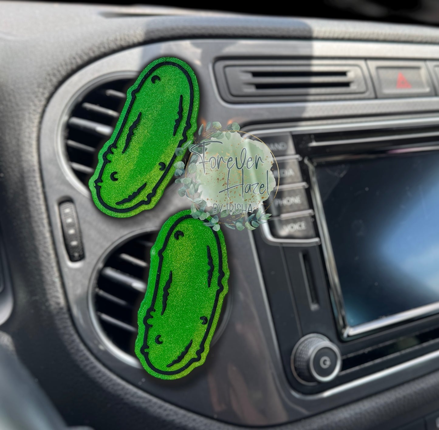 Ghost with Pickle Jar Freshie | Halloween Aroma Bead Air Freshener