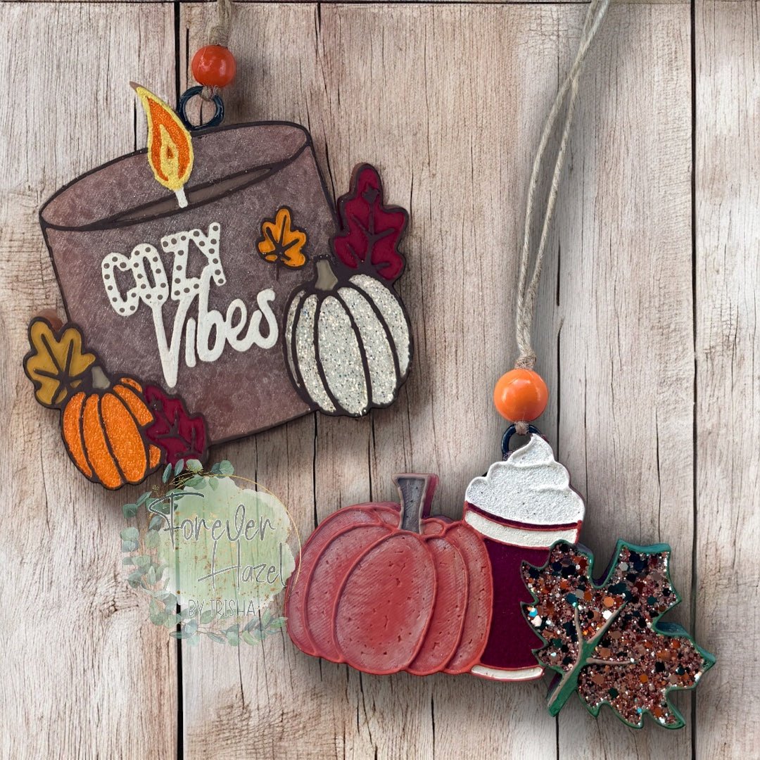 Cozy Vibes Autumn Freshie | Fall Aroma Bead Air Fresheners