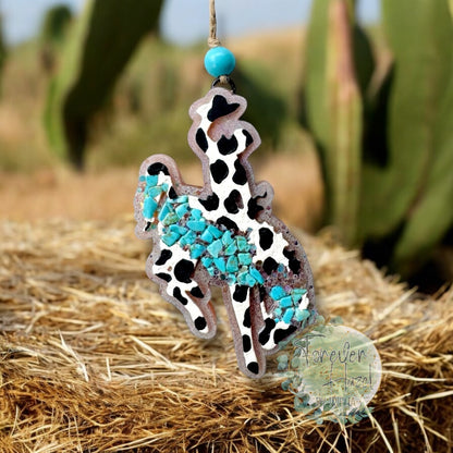 Western Freshie | Skeleton Rocker Chic Freshie | Western Sunflower Freshie | Cow Print Bucking Bronco Freshie | Cow Print Bull Skull Freshie