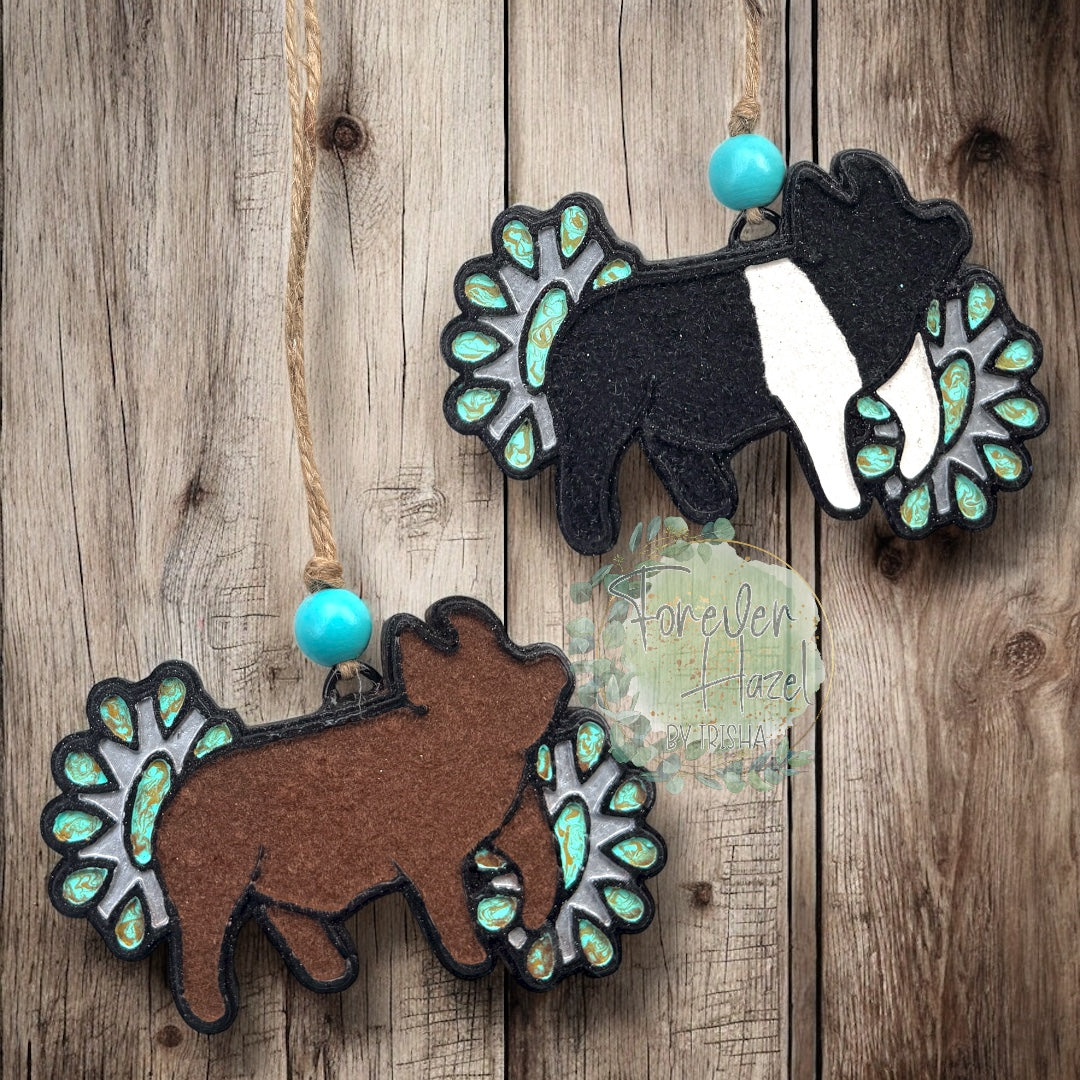 Concho Show Animal Freshies: Western Aroma Bead Air Fresheners