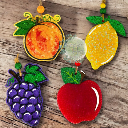 Fruit Collection Freshies | Grapes Freshie | Peach Freshie | Lemon Freshie | Strawberry Freshie