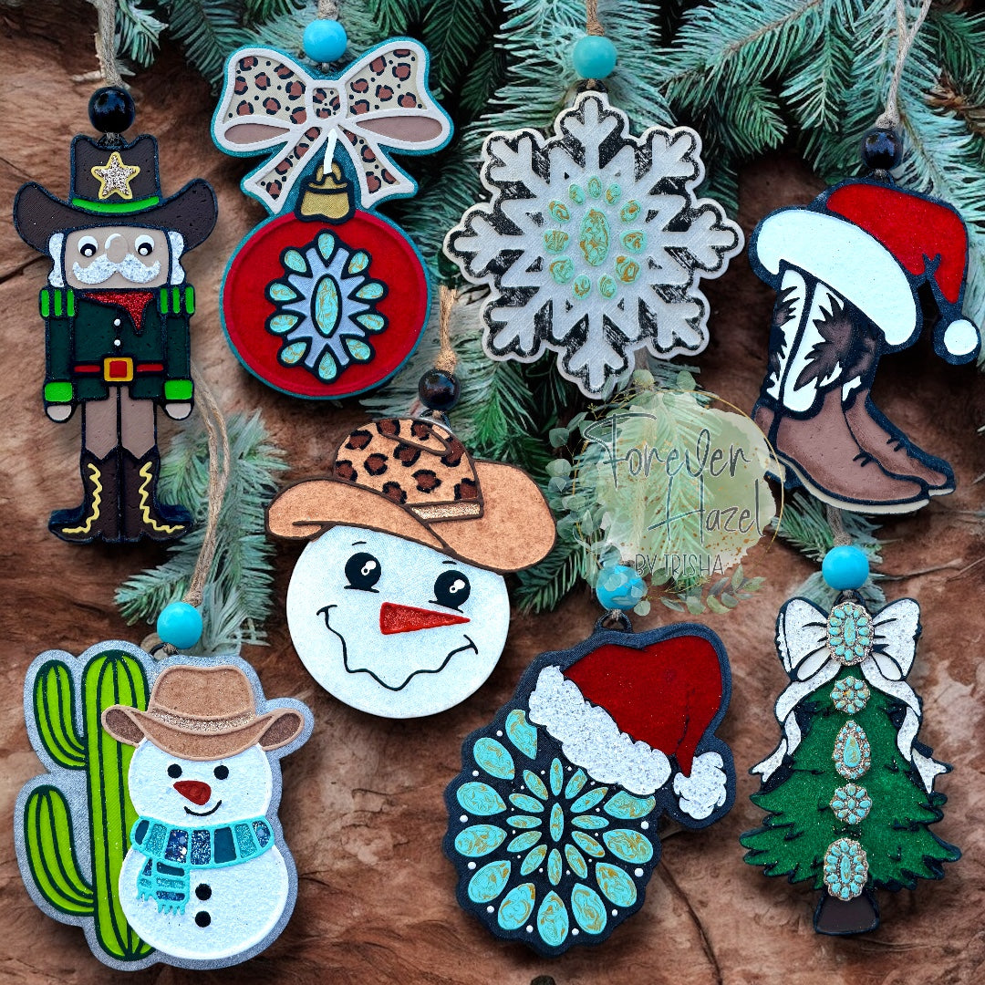 Western Christmas Freshies: Holiday Aroma Bead Air Freshener