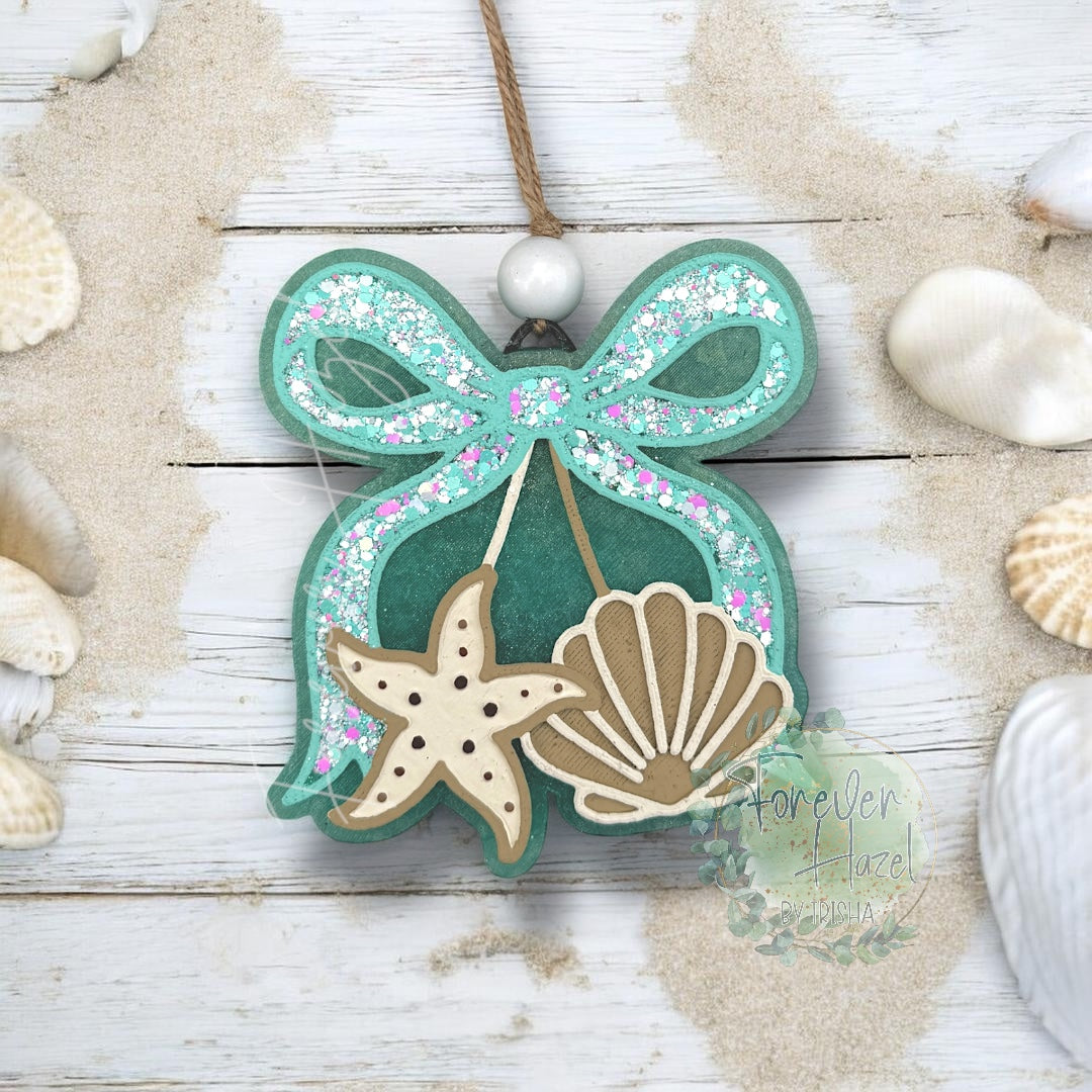 Beachy Shells Freshie: Summer Aroma Bead Air Fresheners