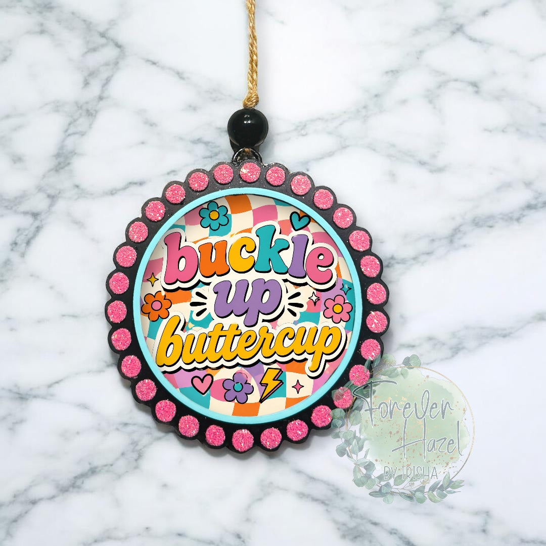Buckle Up Buttercup Freshie: Aroma Bead Air Freshener