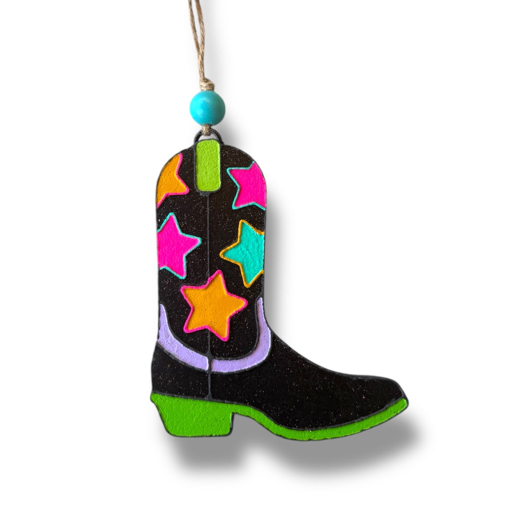 Colorful Stars Western Freshies - Colorful Starry Boot Freshie | Colorful Starry Hat Freshie